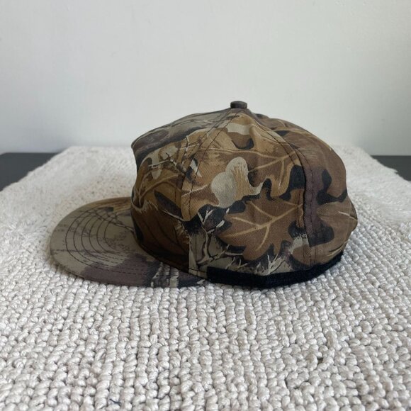 VINTAGE 80'S CAMO HUNTING SNAPBACK TRUCKER HAT ADULT OSFA CAMOUFLAGE MADE IN USA - Picture 3 of 6